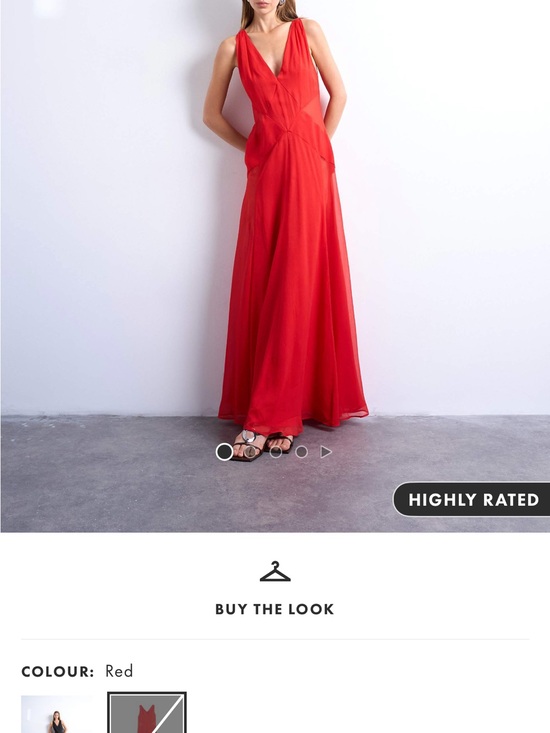 Topshop Dresses & Skirts - Topshop Red V-Neck Maxi Dress
